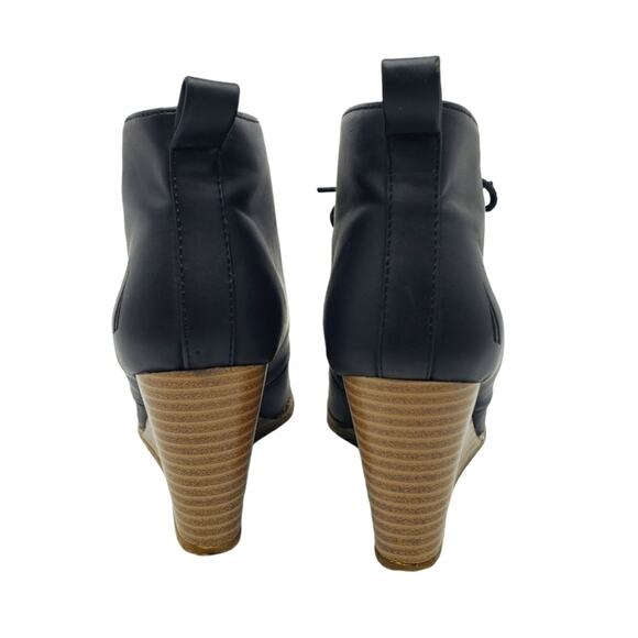 Nautica Heeled Ankle Booties Black Size 5.5 - Picture 5 of 9